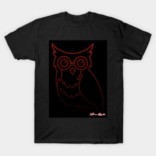 Bwn Radio Owl Signature Logo T-Shirt